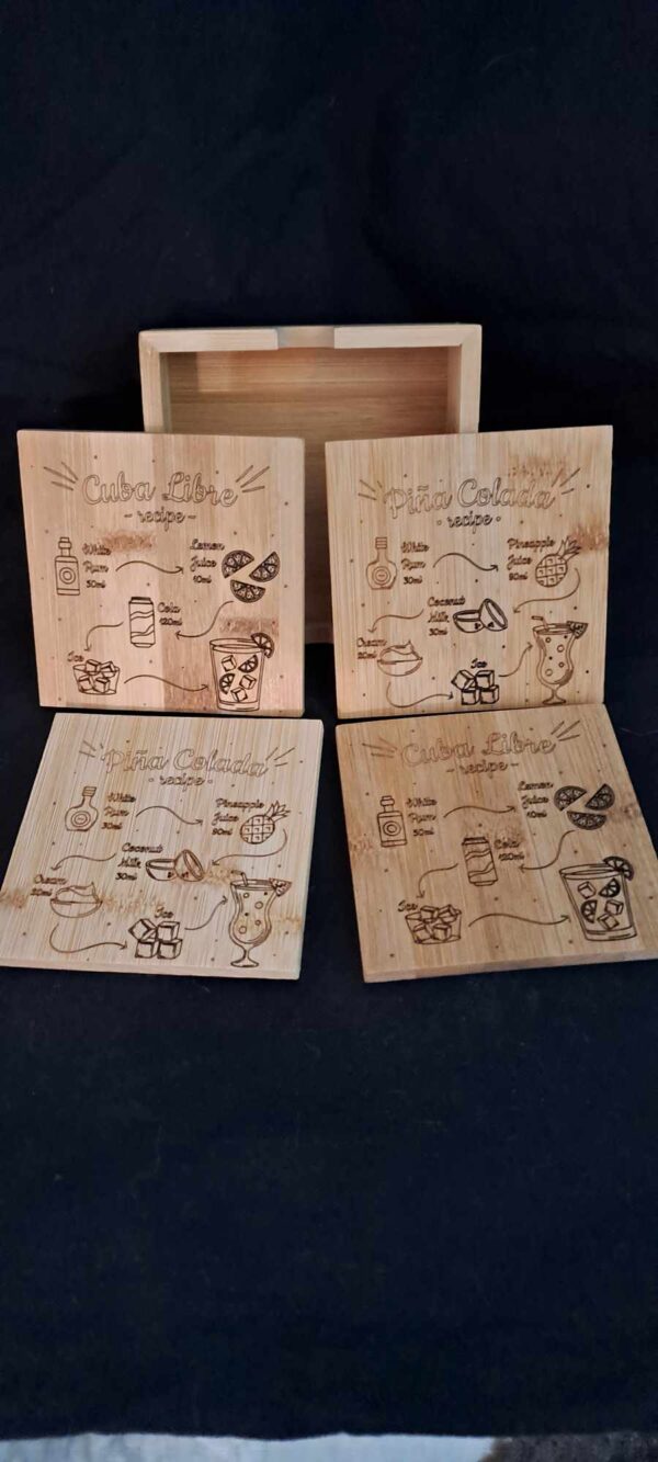Set de sous verre Bambou