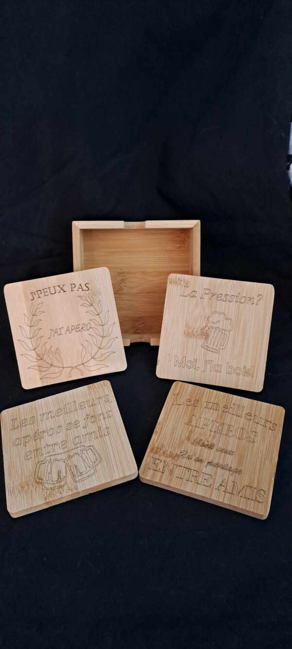 Set de sous verre Bambou – Image 2