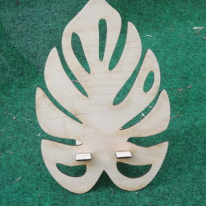 Support téléphone floral en bois – Personnalisable