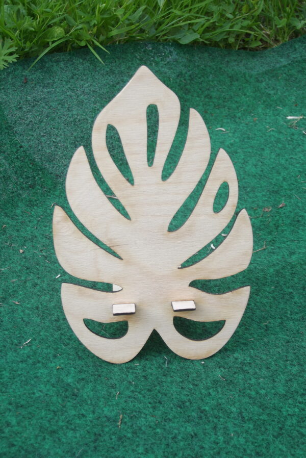 Support téléphone floral en bois – Personnalisable
