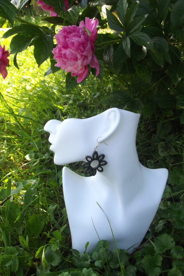 Boucles d'oreilles en bois modèle 2
