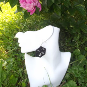 Boucles d'oreilles en bois modèle 6