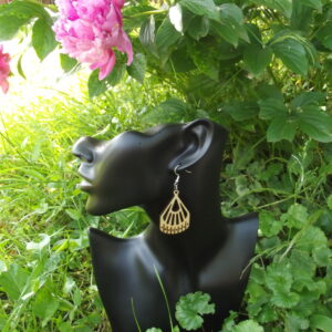 Boucles d'oreilles en bois modèle 10