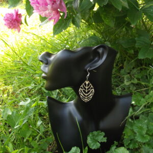 Boucles d'oreilles en bois modèle 12