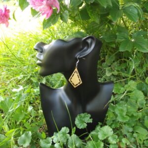 Boucles d'oreilles en bois modèle 16