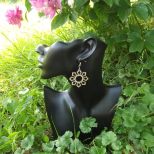 Boucles d'oreilles en bois modèle 17