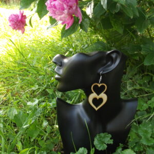 Boucles d'oreilles en bois modèle 18