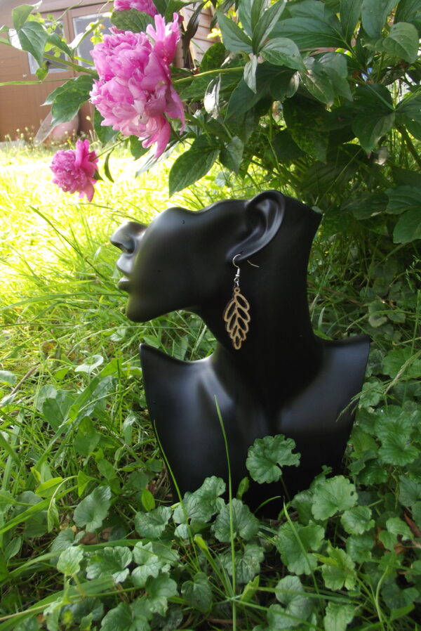 Boucles d'oreilles en bois modèle 20