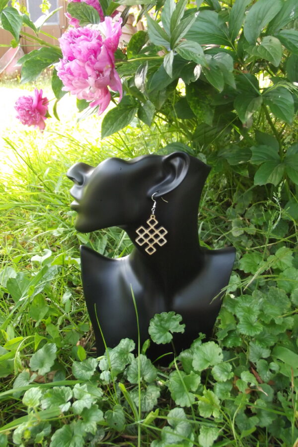 Boucles d'oreilles en bois modèle 21