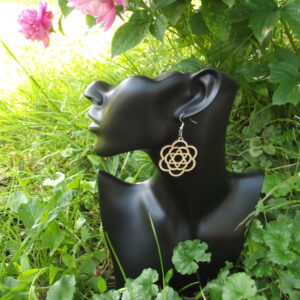 Boucles d'oreilles en bois modèle 25