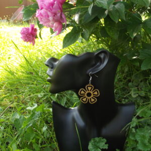 Boucles d'oreilles en bois modèle 26