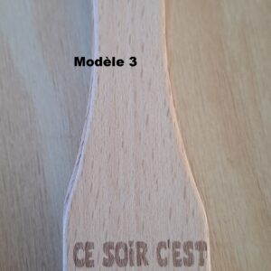 Spatules à Raclette en Bois Naturel | modèle3