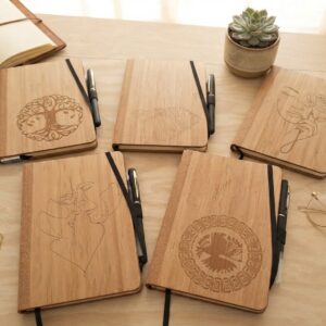 Carnet en Bois et Liège à personnaliser